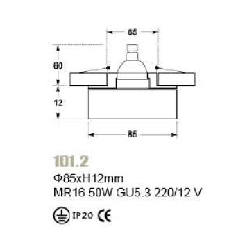 Светильник точечный Crystal Lux 101.2-1