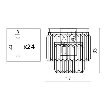 Бра Divinare Nova 3001/01 AP-2-5