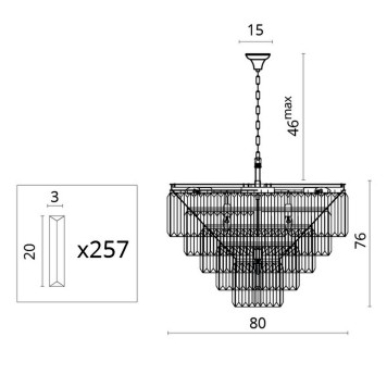 Люстра Divinare Nova 3001/01 LM-13-4