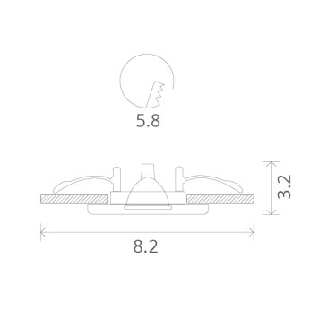 Светильник точечный Arte Praktisch A1203PL-1CC-3