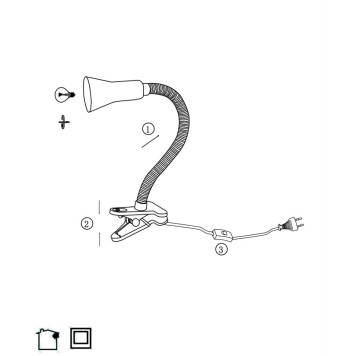 Лампа настольная Arte Cord A1210LT-1GR-4