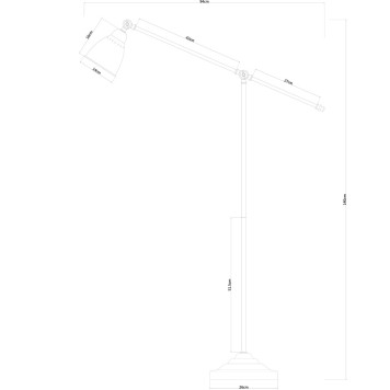 Торшер Arte Braccio A2054PN-1AB-4