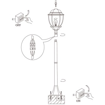 Уличный фонарь Arte Pegasus A3151PA-1BN-5