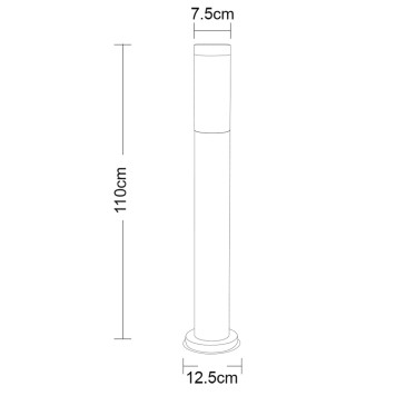 Уличный фонарь Arte Salire A3157PA-1SS-4