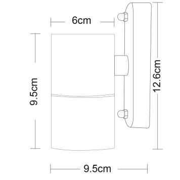 Уличный настенный светильник Arte Mistero A3202AL-1SS-4