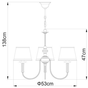 Люстра Arte Alice A3579LM-3AB-6