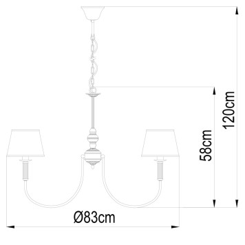 Люстра Arte Alice A3579LM-8AB-5