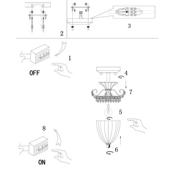 Светильник потолочный Arte Schelenberg A4410PL-1SR-4