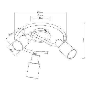 Спот Arte Cavalletta A4510PL-3SS-4