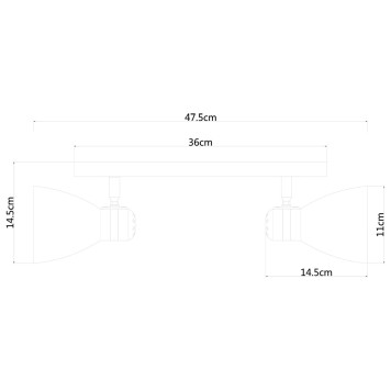 Спот Arte Mercoled A5049AP-2BK-2