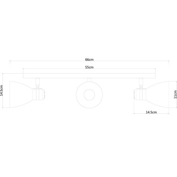 Спот Arte Mercoled A5049PL-3BK-3