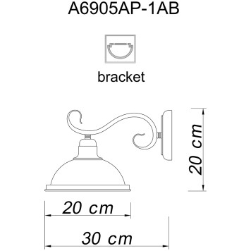 Бра Arte Safari A6905AP-1AB-5