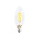 Светодиодная филаментная лампа свеча Ambrella 220V E14 6W (соответствует 50 Вт) 760Lm 4200K (нейтральный белый) 202124