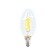 Светодиодная филаментная лампа свеча Ambrella 220V E14 6W (соответствует 50 Вт) 760Lm 6400K (холодный белый) 202126