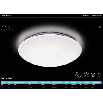 Светильник потолочный Ambrella Orbital Air F41 48W D410-3