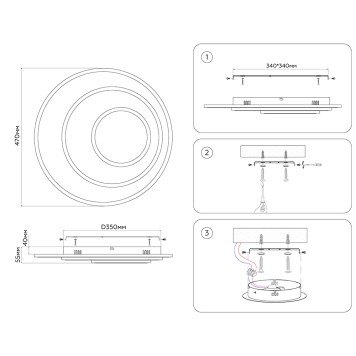 Светильник потолочный Ambrella Acrylica Disk FA7707-6