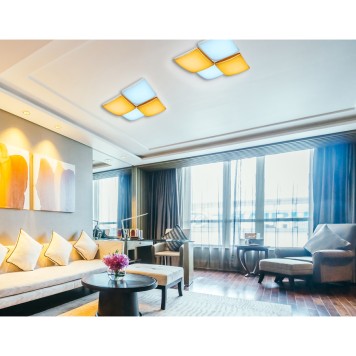 Светильник потолочный Ambrella Orbital Parus FP2324 WH 128W D480*480-11