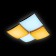 Светильник потолочный Ambrella Orbital Parus FP2324 WH 128W D480*480