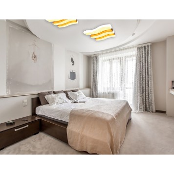 Светильник потолочный Ambrella Orbital Parus FP2423 WH 90W+48W D690*500-9