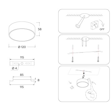 Светильник точечный Ambrella Orbital FV5514-8