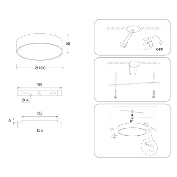 Светильник точечный Ambrella Orbital FV5518-8