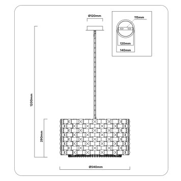 Люстра Ambrella High Light LH41001-7