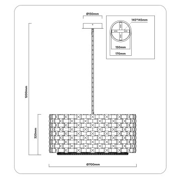 Люстра Ambrella High Light LH41009-7