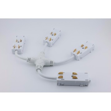 Коннектор питания Х-образный Aployt Magnetic Track 220 APL.0280.10.05-1