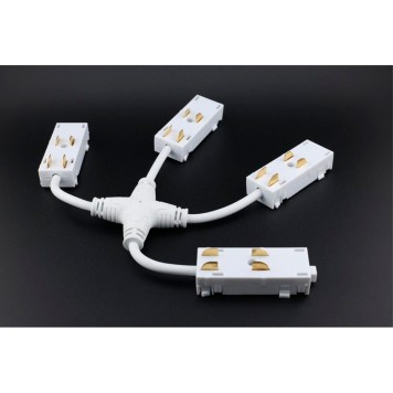 Коннектор питания Х-образный Aployt Magnetic Track 220 APL.0280.10.05-2