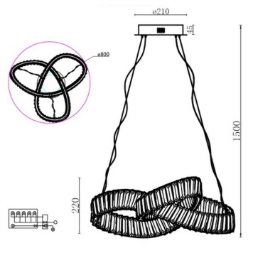 Люстра Aployt Olimp APL.045.03.48-1