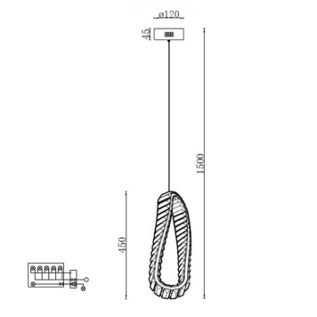 Люстра Aployt Olimp APL.045.06.15-1