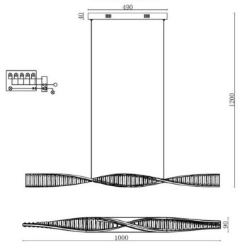 Люстра Aployt Olimp APL.045.06.20-14