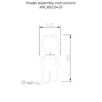 Лампа настольная Aployt Kosett APL.652.04.01-1