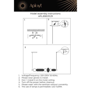 Люстра Aployt Nikusia APL.658.03.29-1