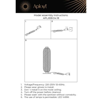 Лампа настольная Aployt Nikusia APL.658.04.1-1