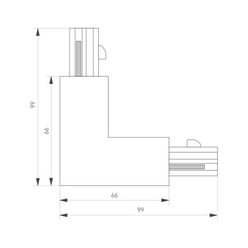 Соединитель L-образный Arlight LGD-4TR-CON-L-EXT-BK 024721-3