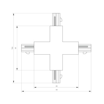 Соединитель X-образный Arlight LGD-4TR-CON-X-WH 026142-2