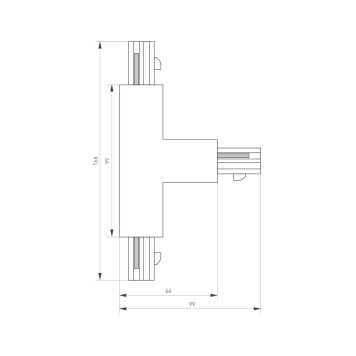Соединитель T-образный Arlight LGD-4TR-CON-EXT-R1-WH 026146-2