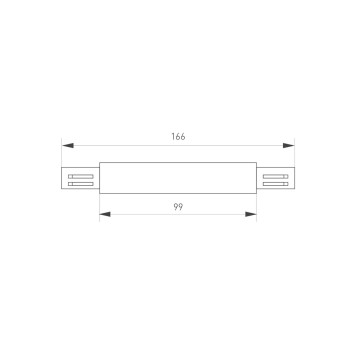 Соединитель прямой Arlight LGD-4TR-CON-LONG-BK 026501-2