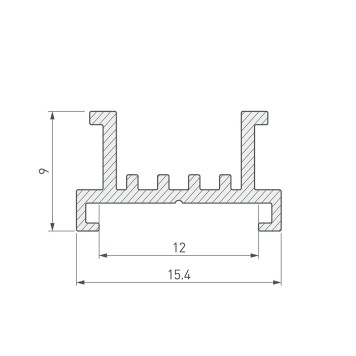 Основание для ленты Arlight SL-LINE-2522-2500 033415-1