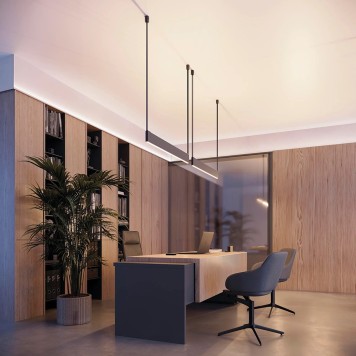 Профиль для светодиодной ленты Arlight SL-LINE-25100-DUAL-2500 BLACK 033735-3