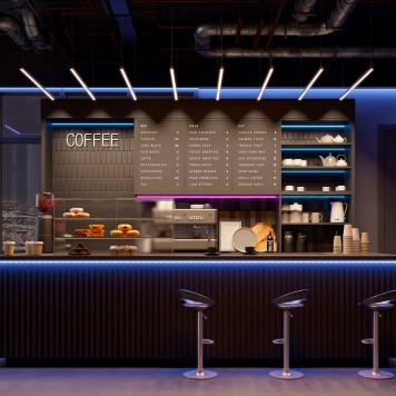 Профиль для светодиодной ленты Arlight SL-LINE-2522-2500 BLACK 033737-2