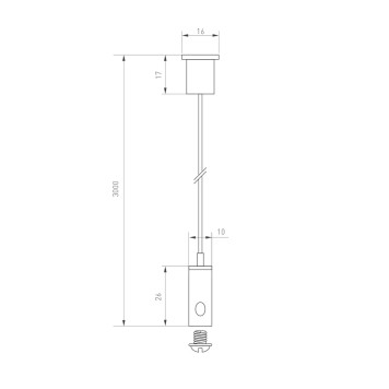Подвес Arlight MAG-HANG-2540-L3000 (SL) 034751-2