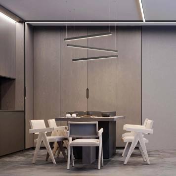 Профиль для светодиодной ленты Arlight SL-LINE-5050-LW-2000 ANOD BLACK 038451-1