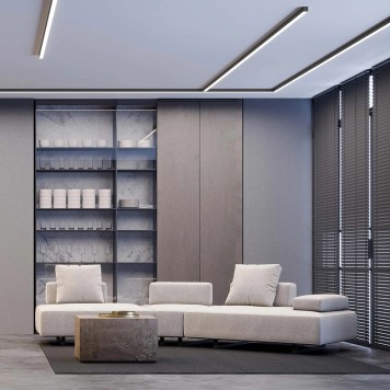 Профиль для светодиодной ленты Arlight SL-LINE-3638-LW-3000 ANOD BLACK 043974-2