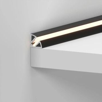 Профиль для светодиодной ленты Arlight SL-KANT-H11-2000 ANOD BLACK 044086-1