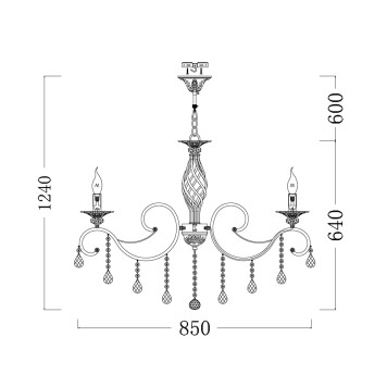 Люстра Maytoni Grace ARM247-10-G-14