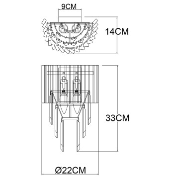 Бра Arte Muscida A1004AP-2SI-4