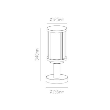Уличный фонарь Arte Toronto A1036FN-1BK-1