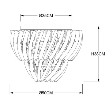 Светильник потолочный Arte Ella A1054PL-6CC-4